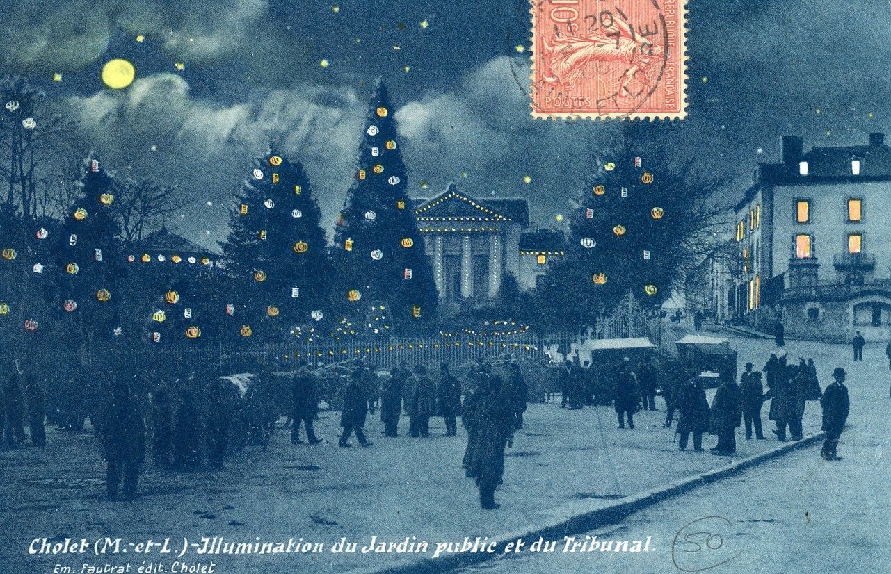 Illumination du Jardin public et du Tribunal - 1906