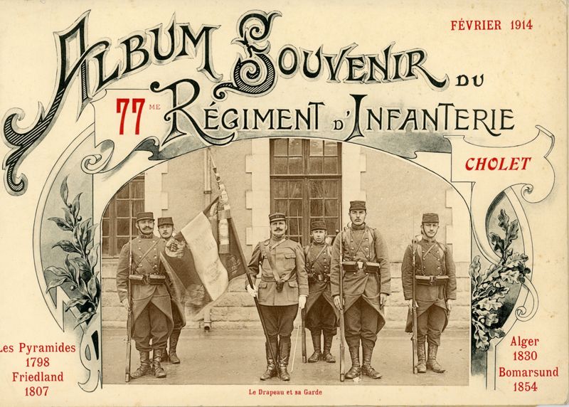 23J, Album souvenir du 77e  Régiment d'Infanterie, 1914