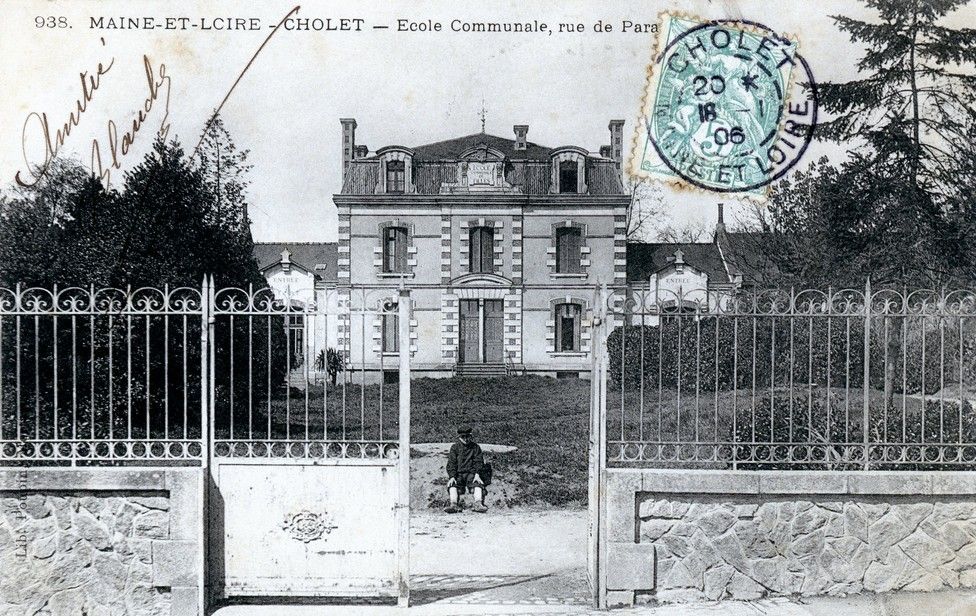 L'école communale, rue du Paradis