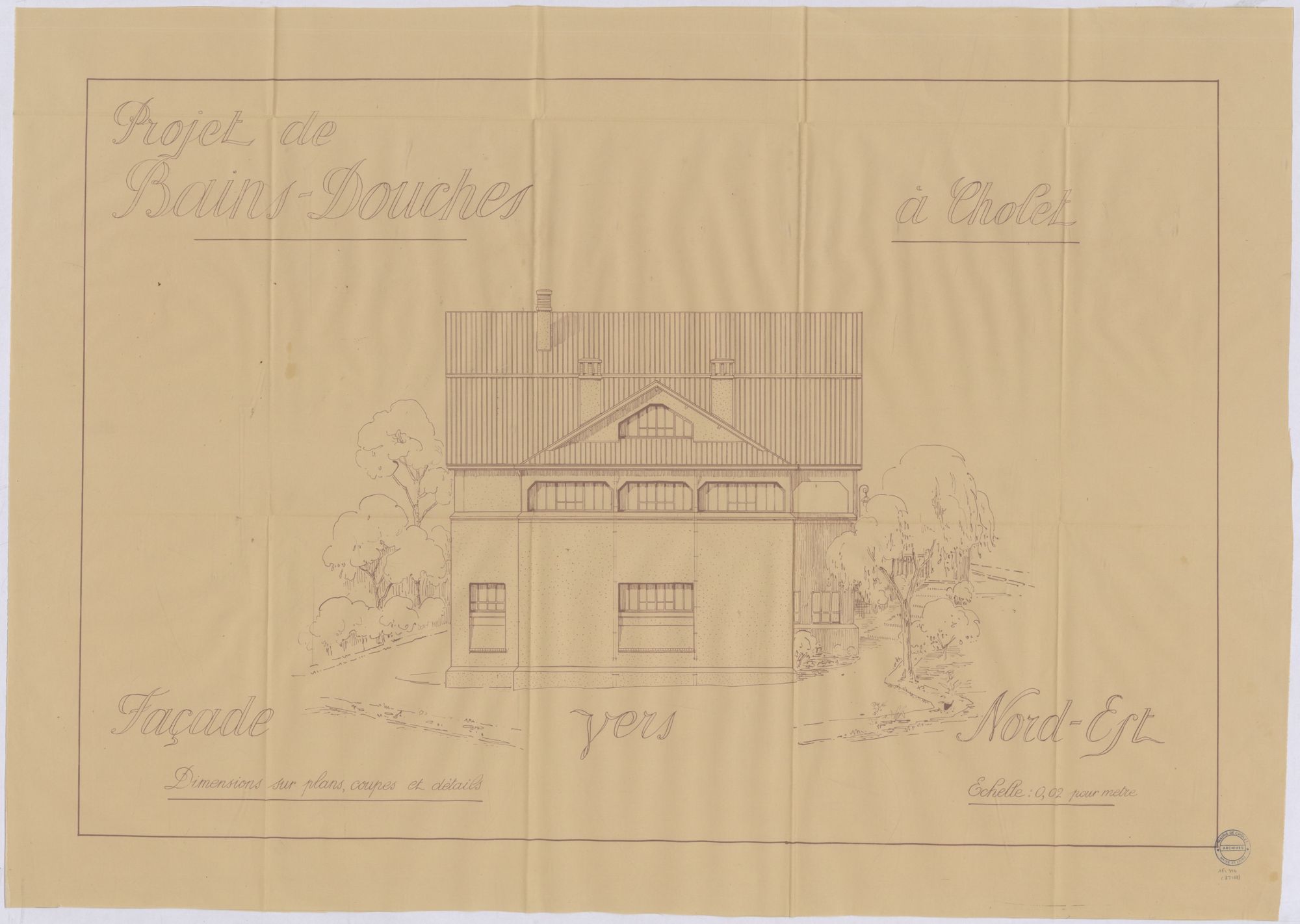 1Fi814 - Projet de Charles Arnault, 1928. Coll. AMC