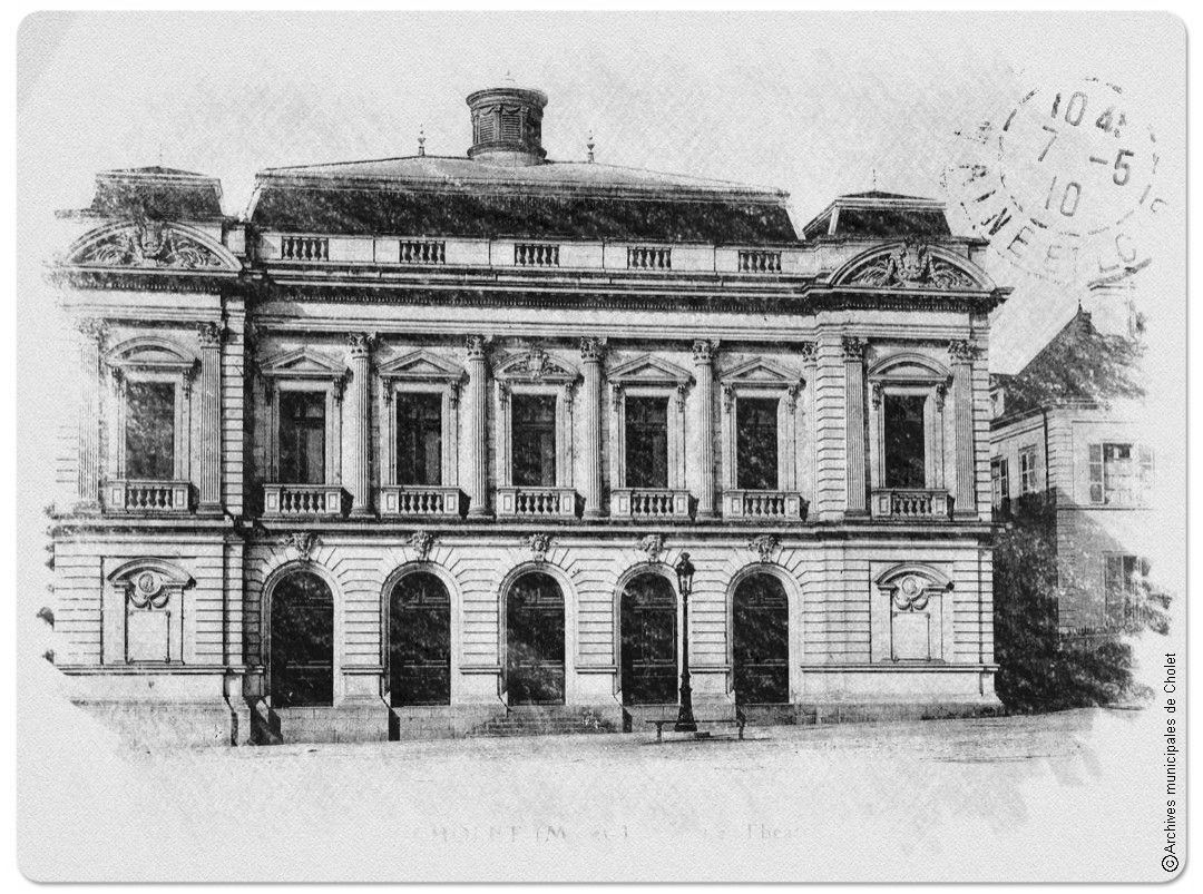 Le Théâtre de Cholet en 1910, 8Fi2686. Coll. AMC