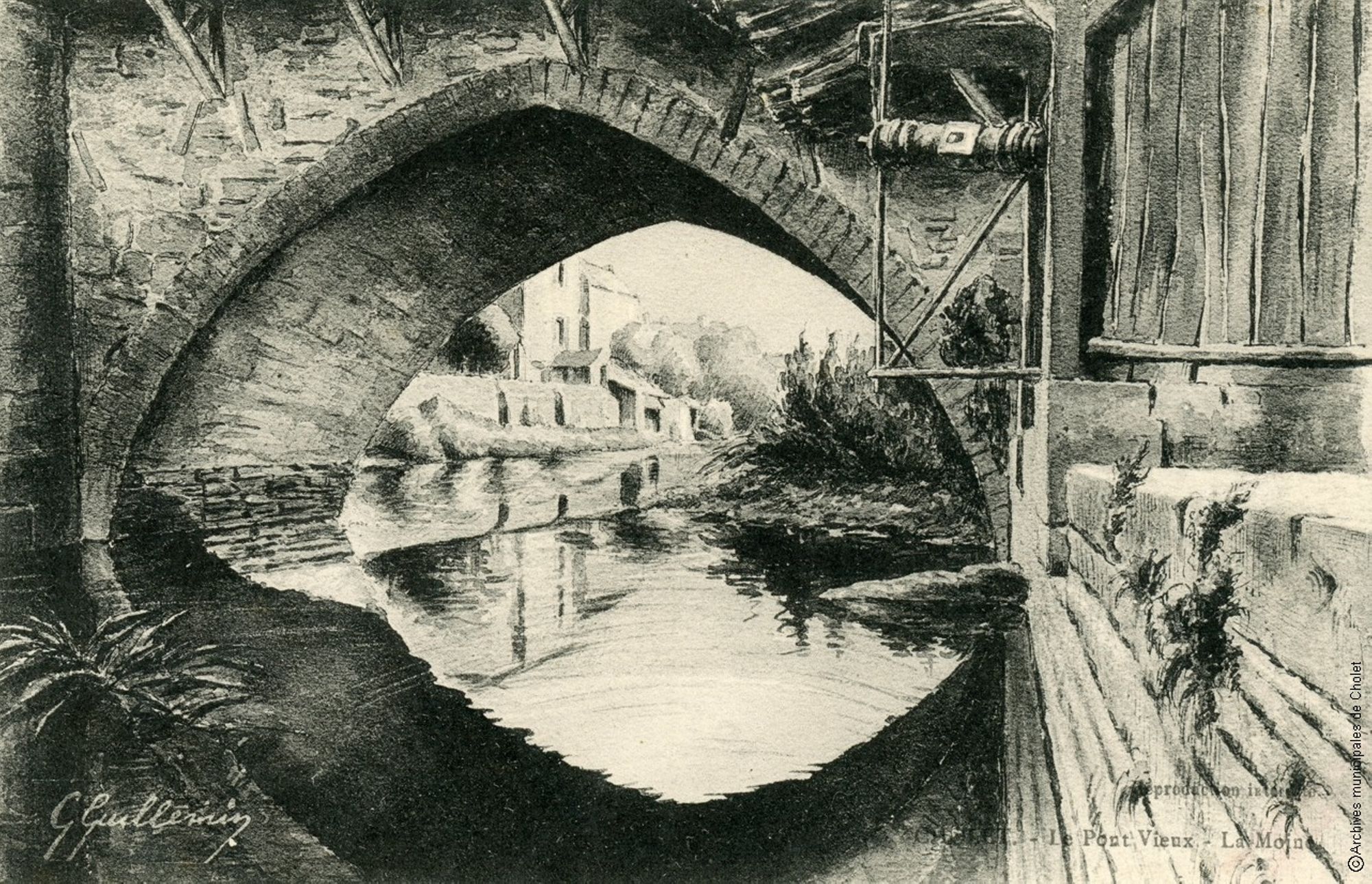 Une arche en ogive du Pont Vieux