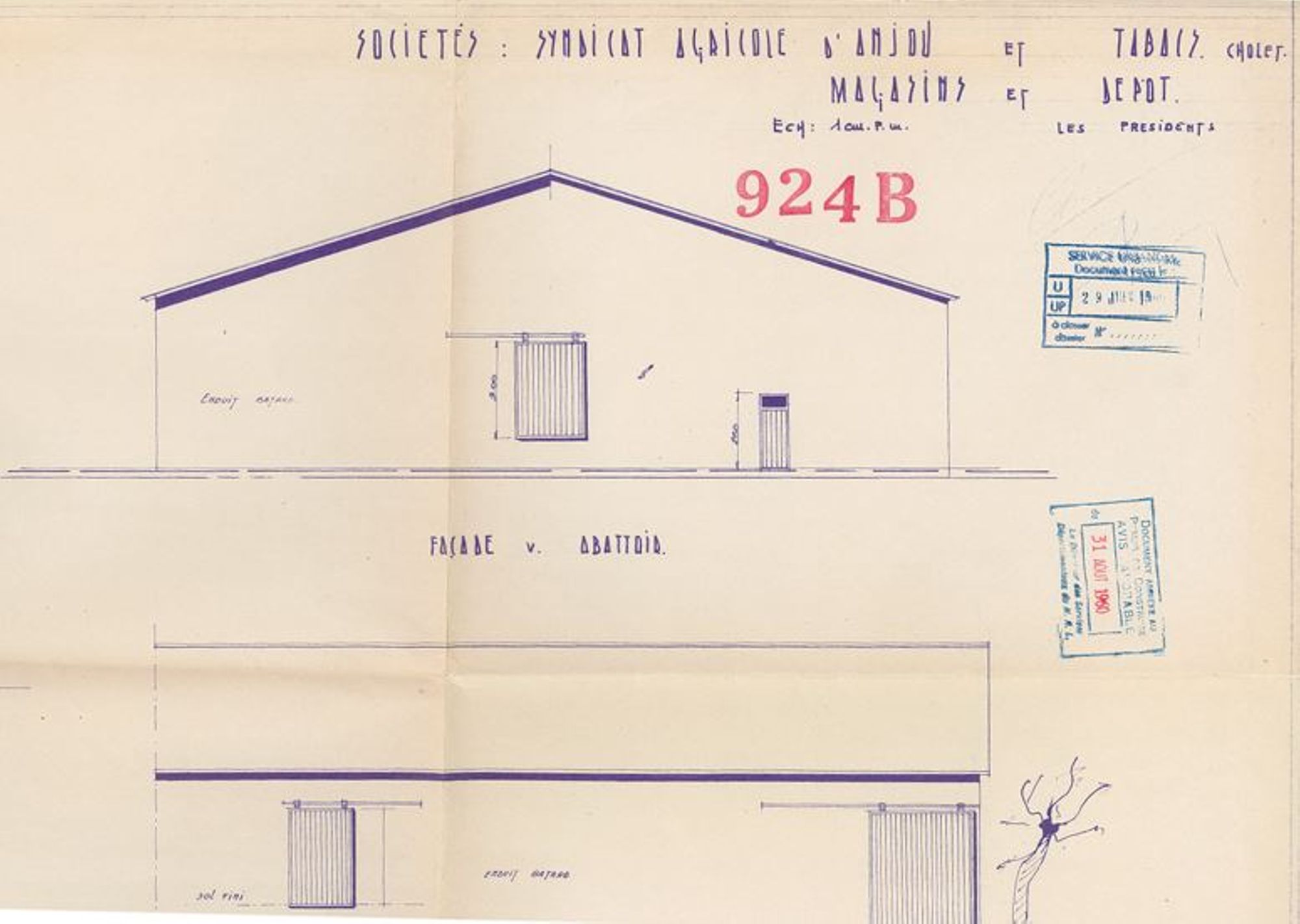 2T135 - Permis de construire des planteurs de tabac, 1960