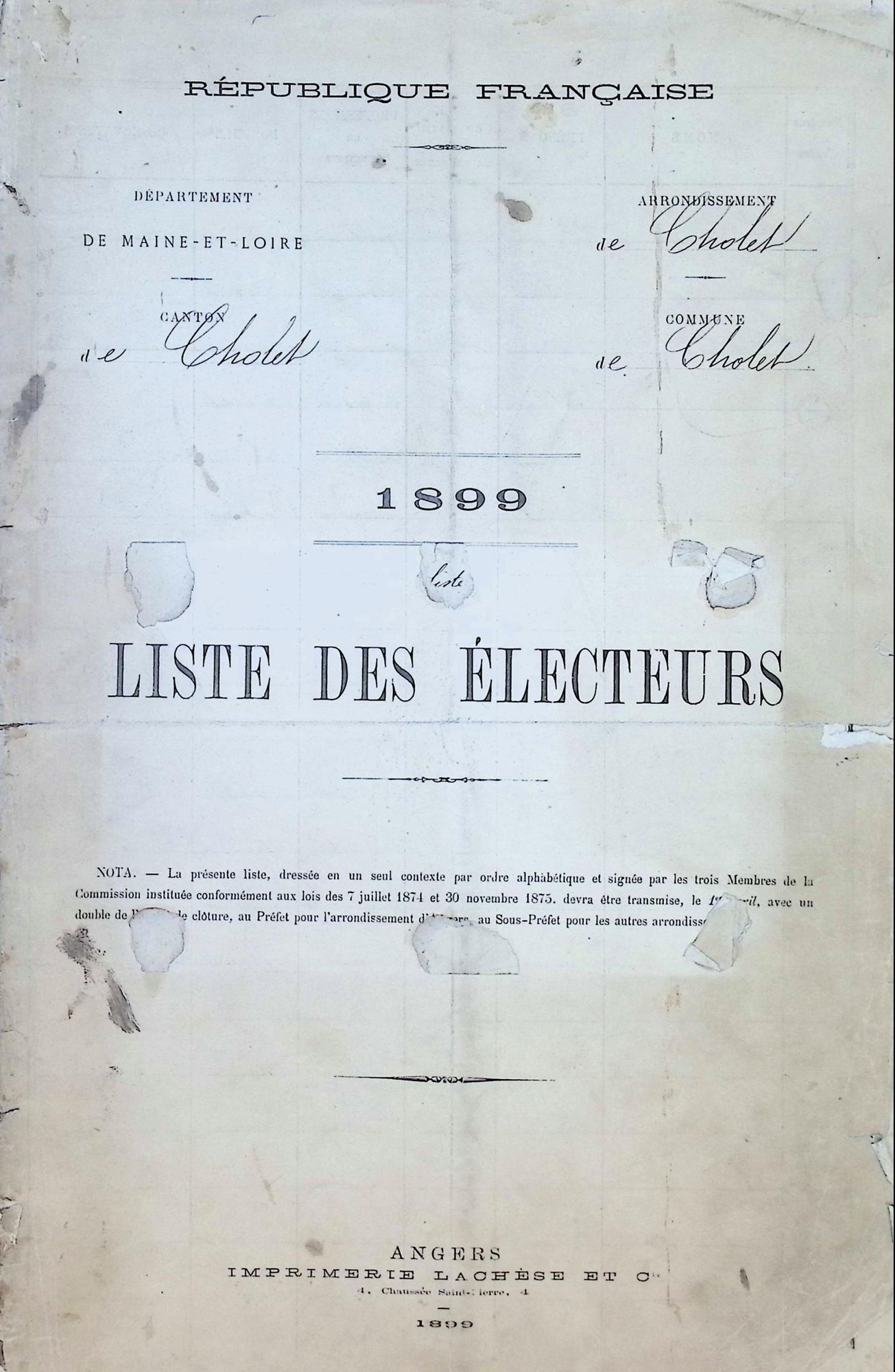Listes électorales