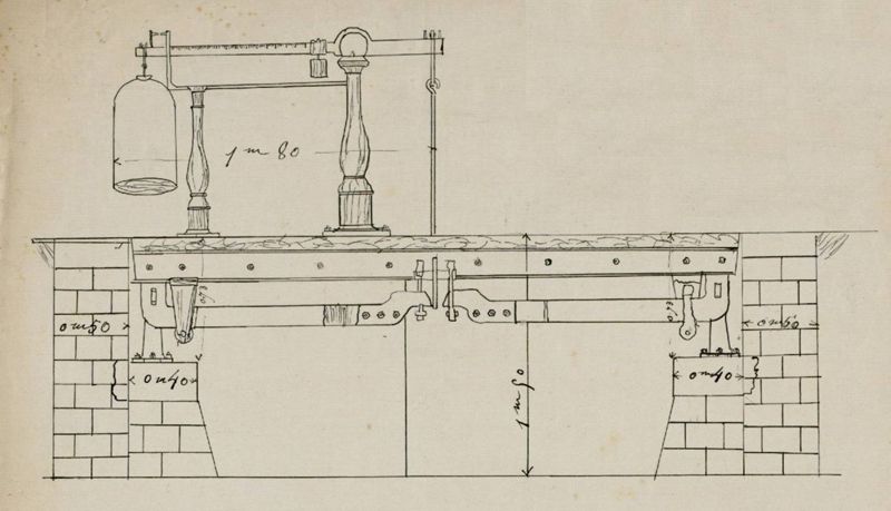 1Fi 356 - Mécanisme de pesage de la bascule publique. Coll. AMC