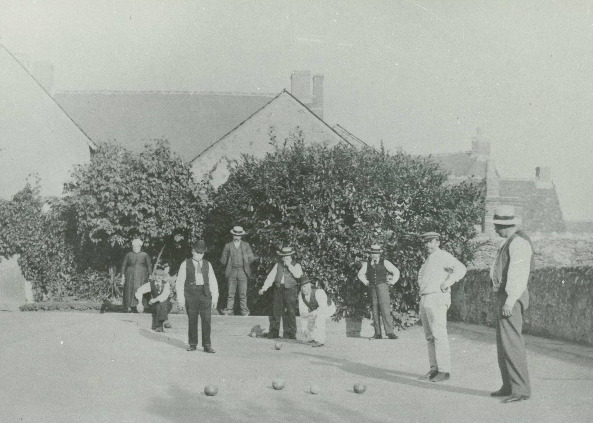 Les premiers jeux de boules à Cholet