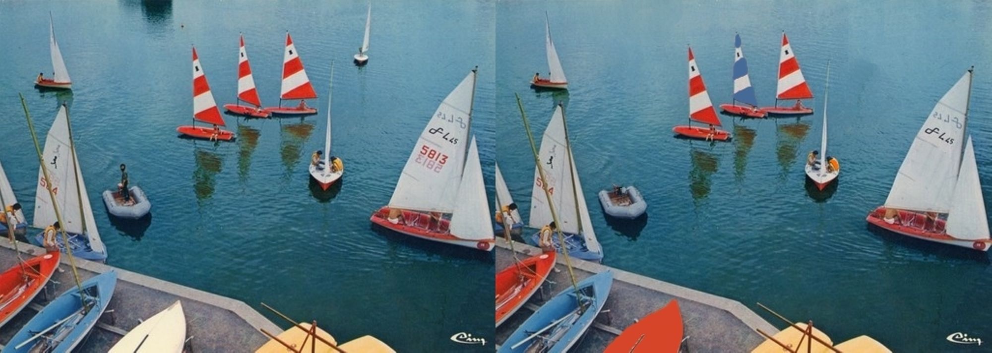 2 photos de la base nautique de Ribou 