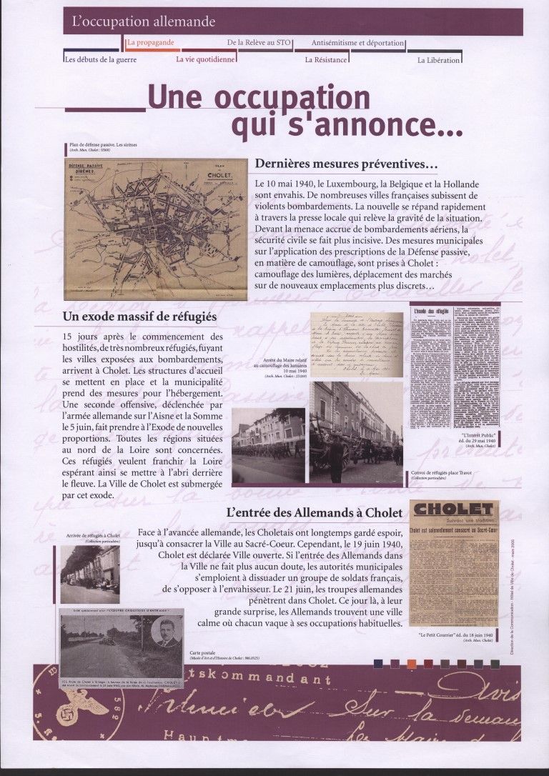 Panneau de l'exposition