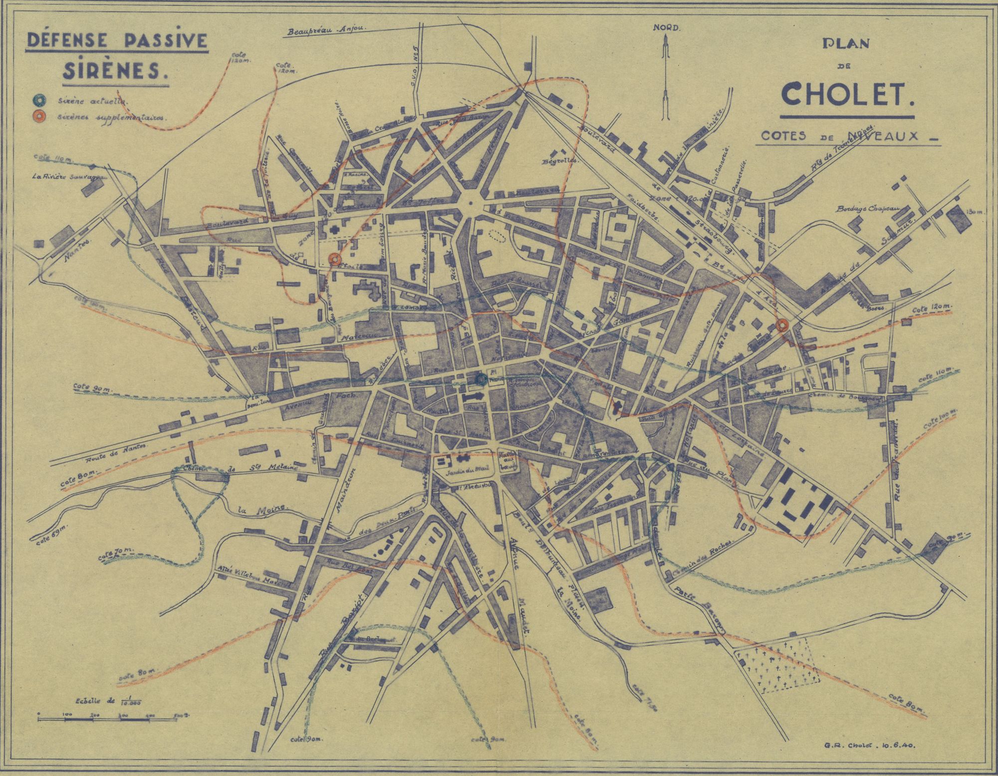 5H68 - Plan de défense passive. Les sirènes. 10 juin 1940. Coll. AMC