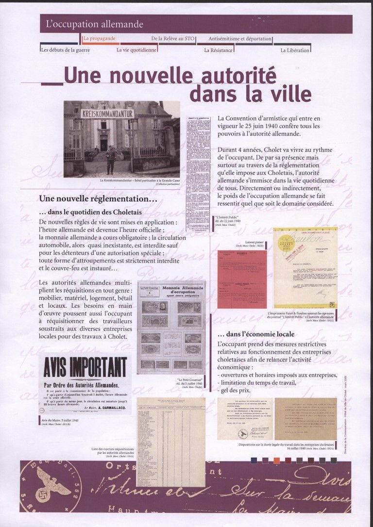 Panneau de l'exposition