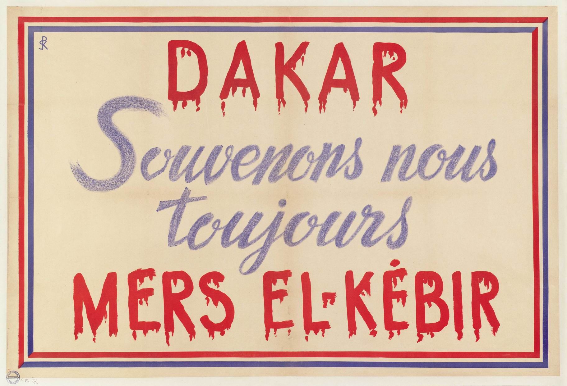 2Fi6 - Affiche de propagande anti-britannique, 1940. Coll. AMC