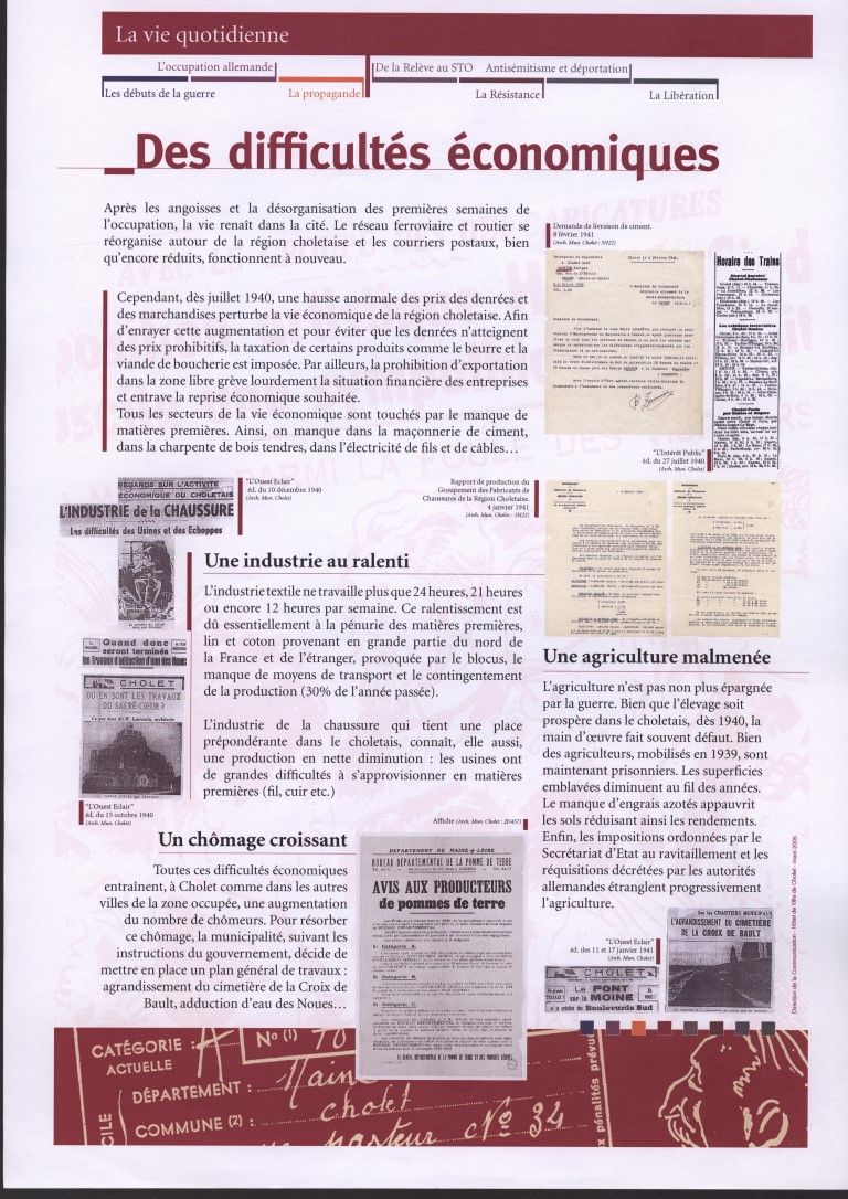 Panneau de l'exposition