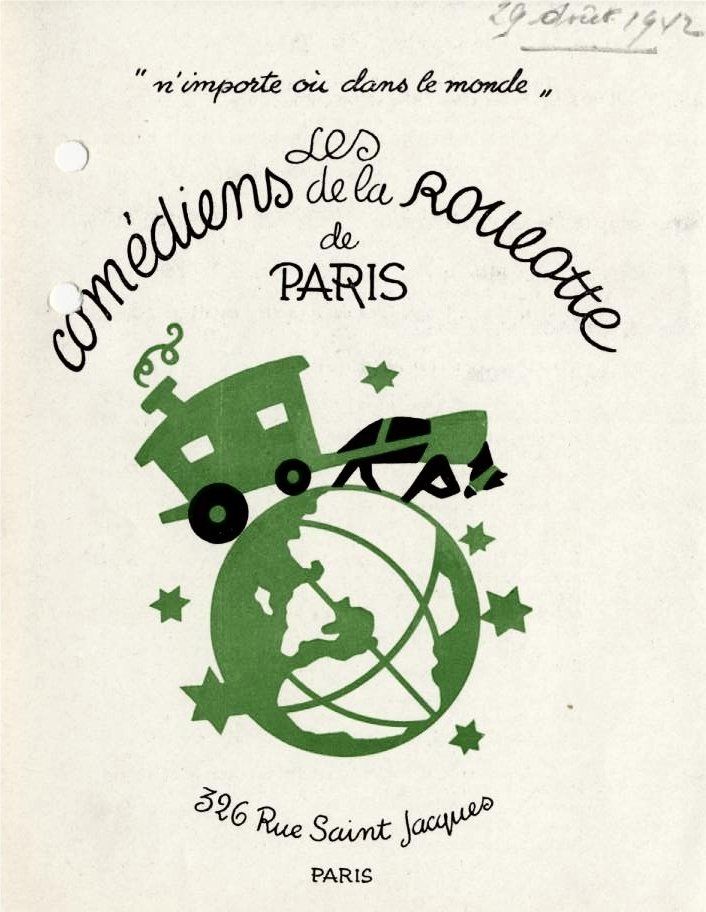 2R37 - Programme de spectacle donné au Théâtre municipal, 1942. Coll. AMC