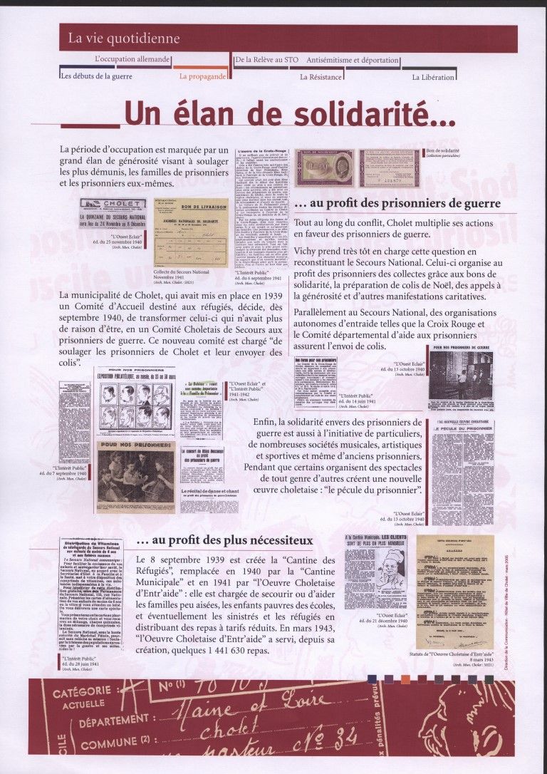 Panneau de l'exposition