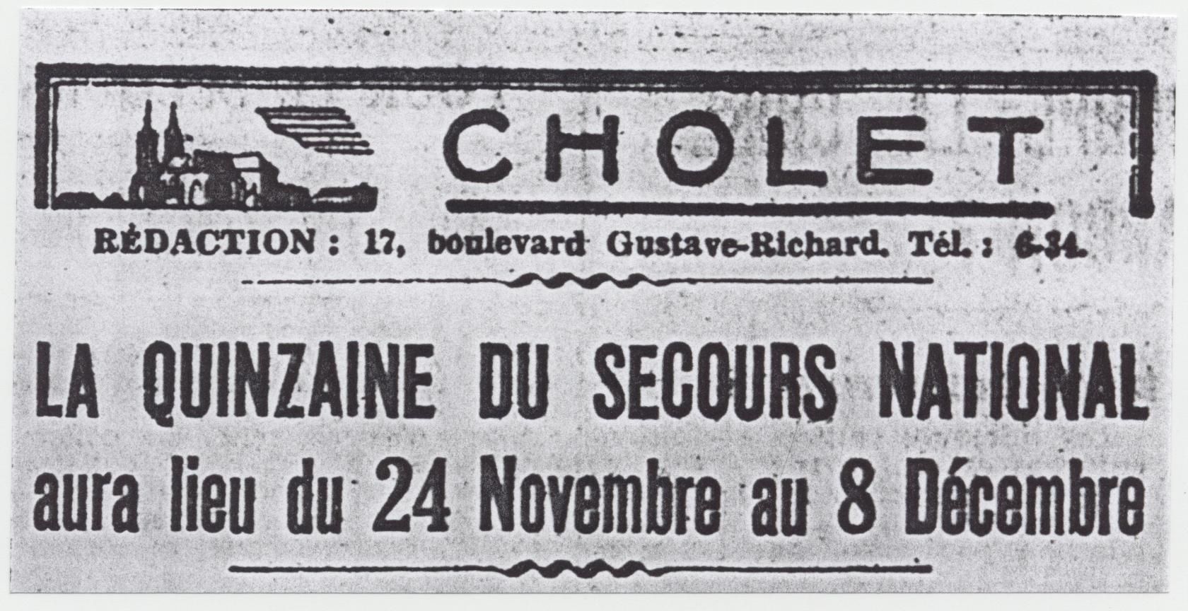 4Mi12 - L'Ouest-Éclair, 25 novembre 1940. Coll. AMC