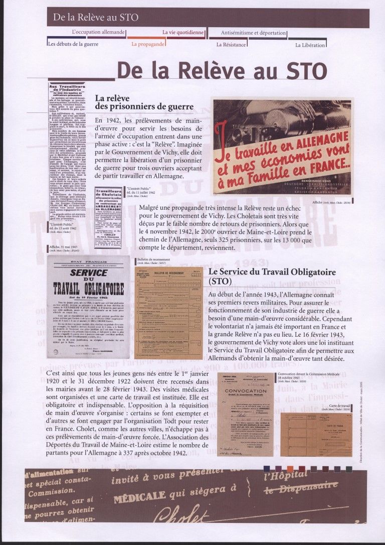 Panneau de l'exposition