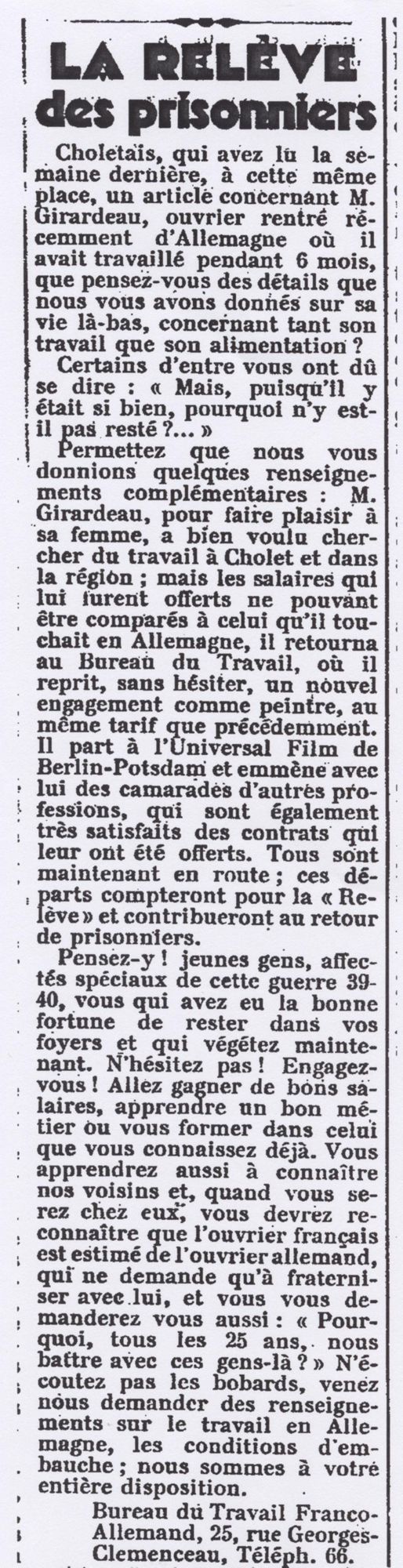 19Per26 - L'Intérêt Public, 12 septembre 1942. Coll. AMC