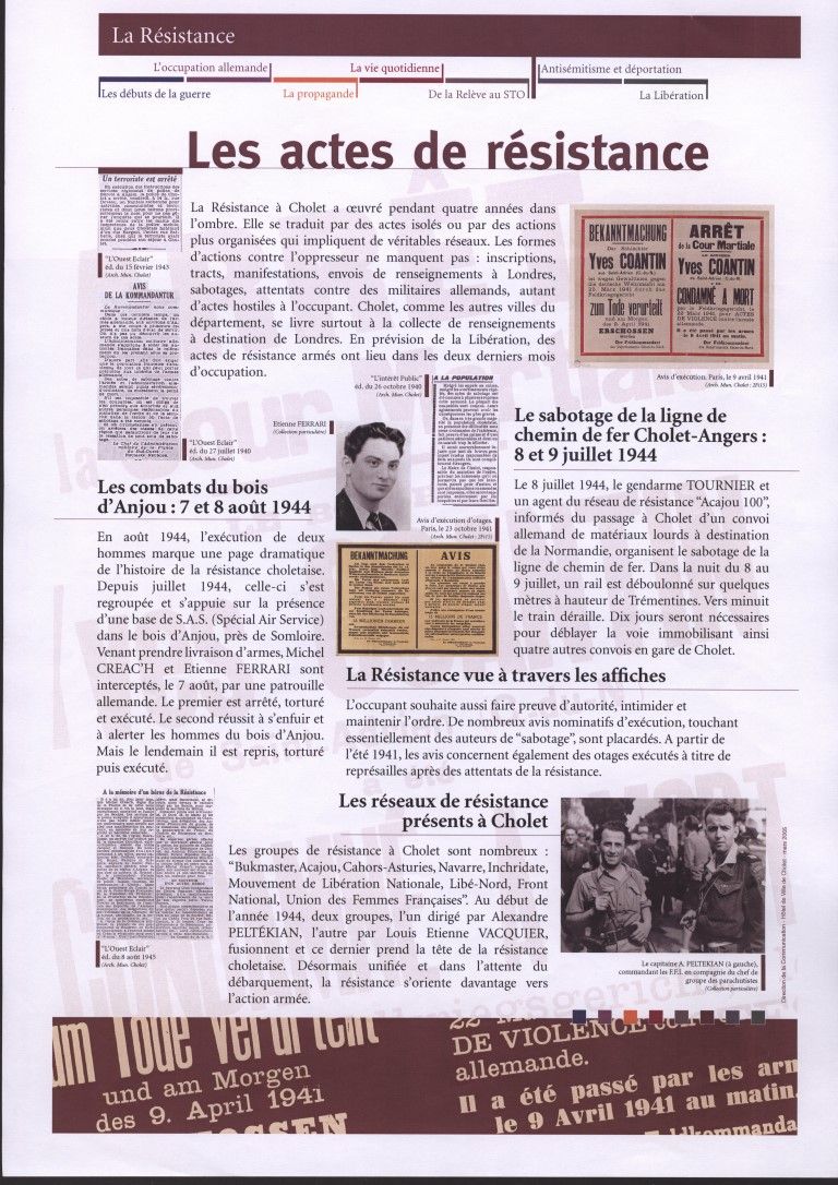 Panneau de l'exposition