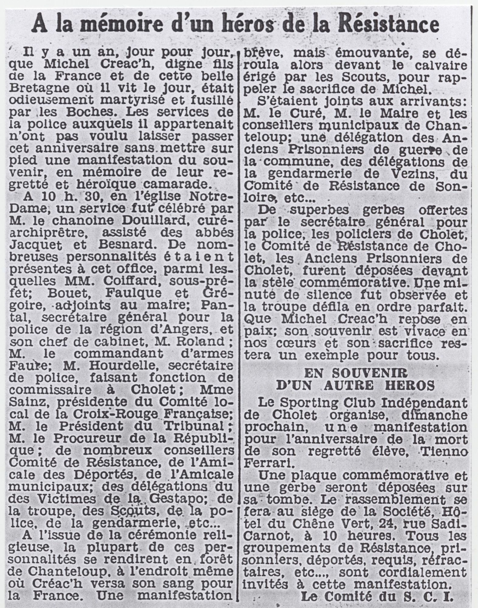 4Mi21 - L'Ouest-Éclair, 8 août 1945. Coll. AMC