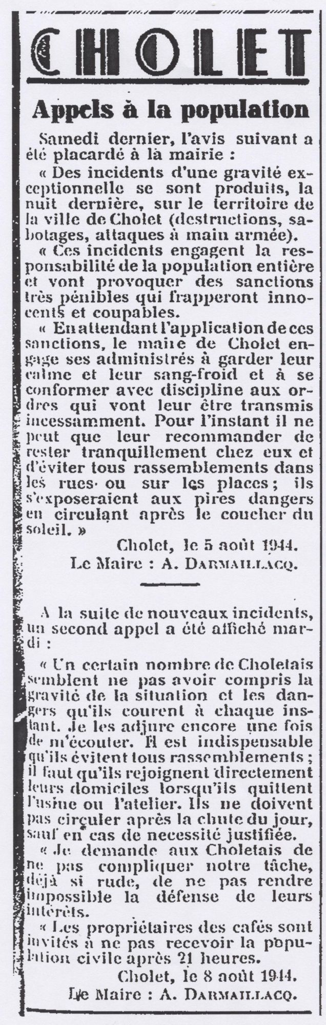 19Per27 - L'Intérêt Public, 12 août 1944. Coll. AMC