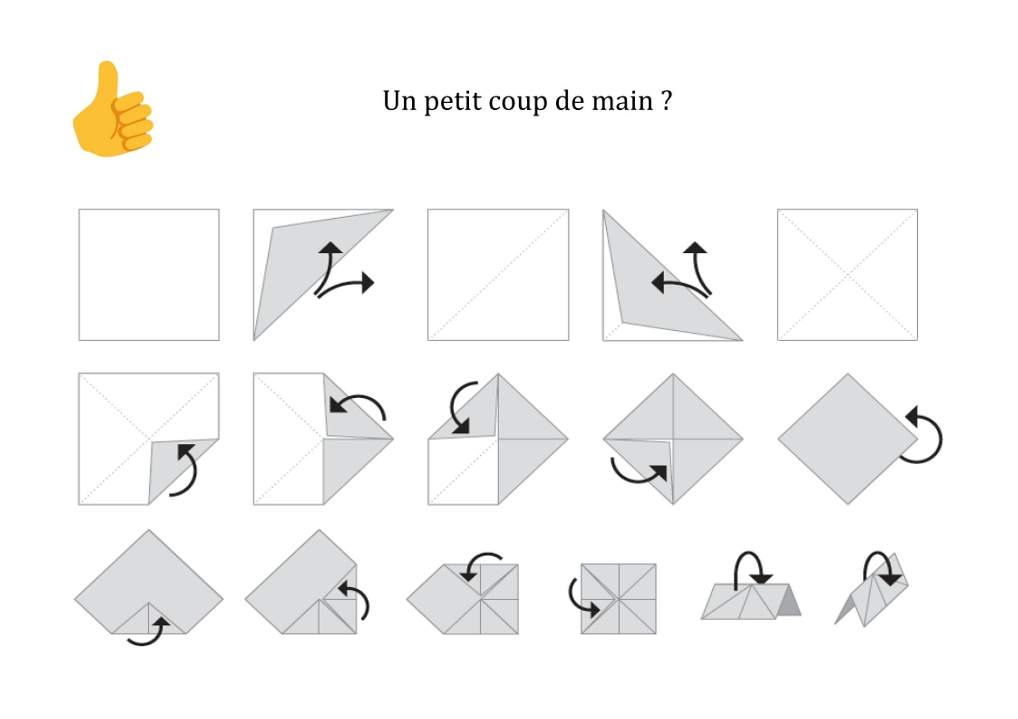 Mode d'emploi du pliage