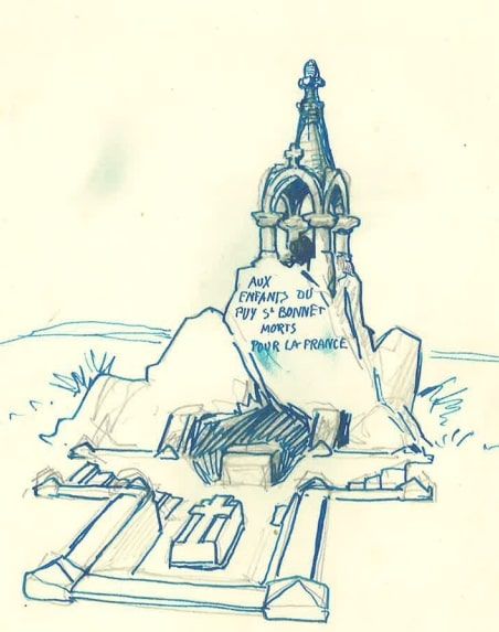 Le Puy Saint Bonnet - Le monument aux Morts a 100 ans