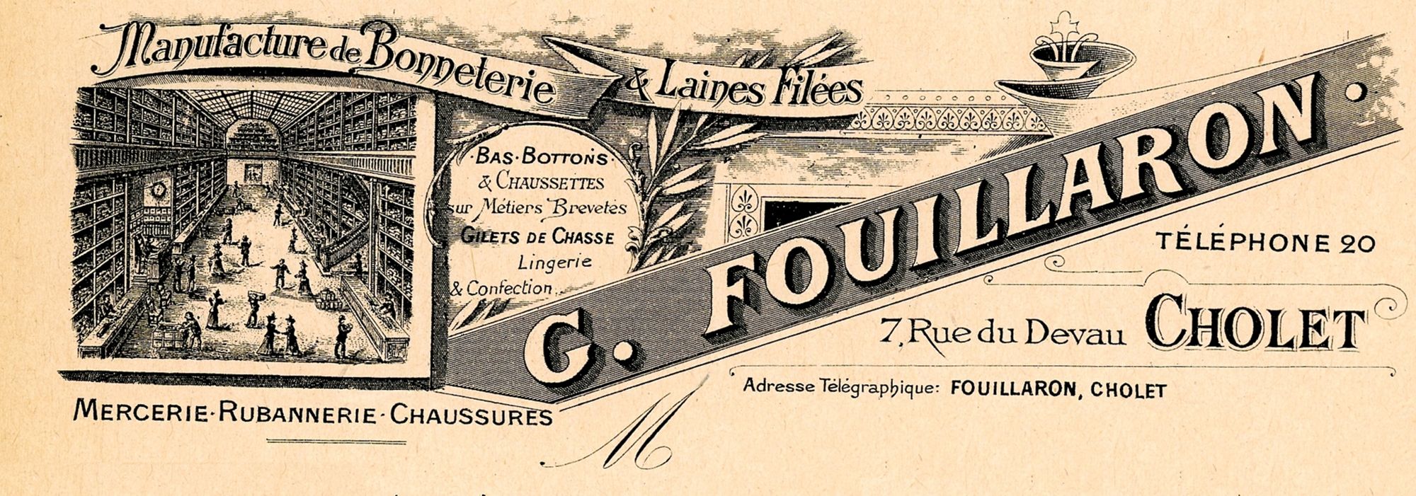 1J30-249 - Facture Fouillaron, 1916. Coll. AMC