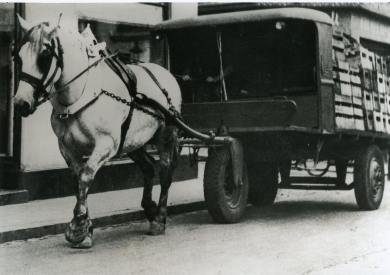 21Fi2235 - L'ABEILLE - Transports livraisons de boissons – À cheval. Coll. AMC