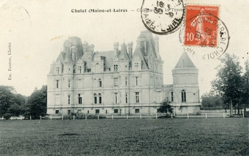 8Fi225 - Château de La Tremblaye, carte postale, 1910. Coll. AMC