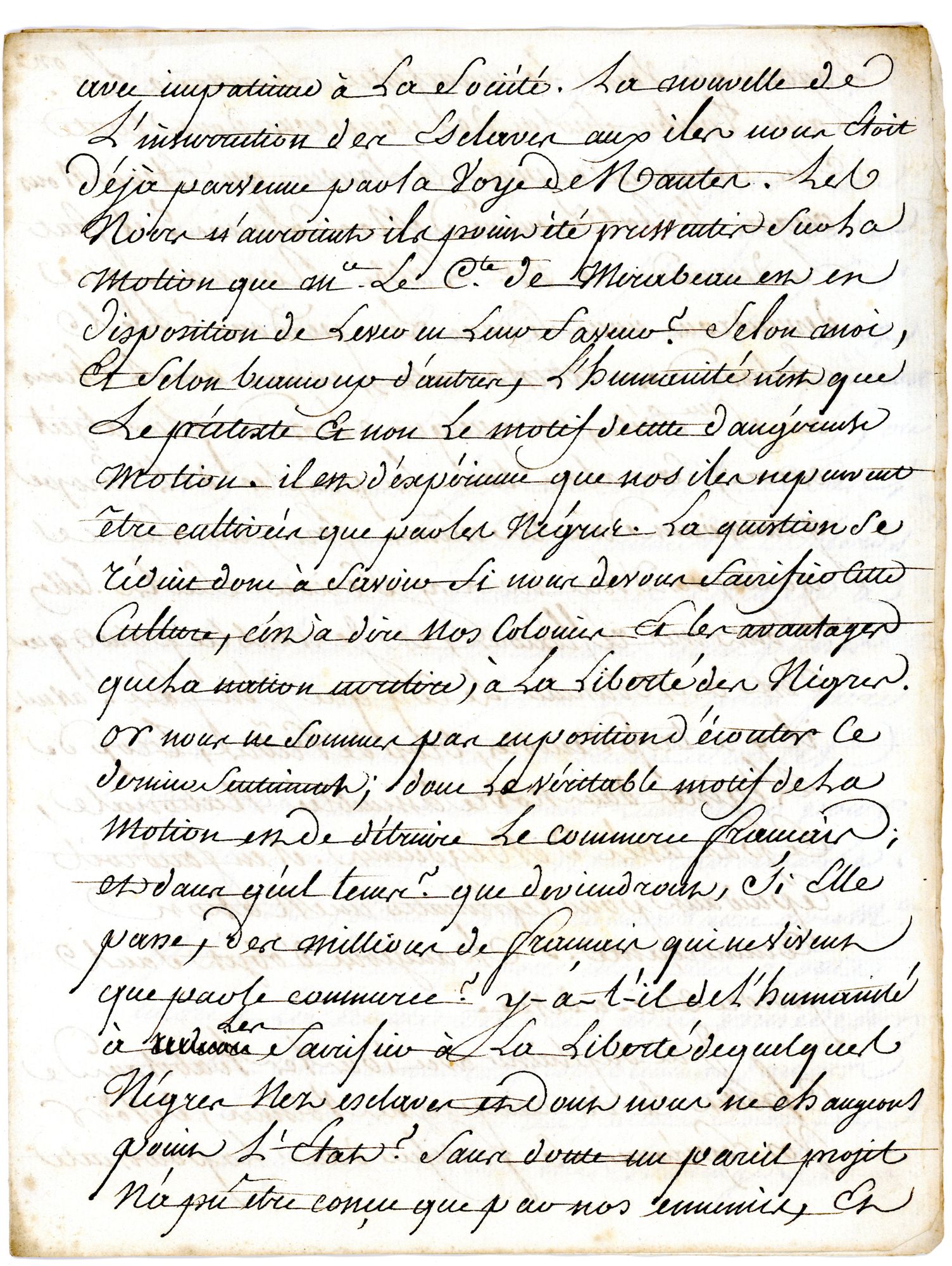 1J51 - Correspondance Lecoq, 1789. Coll. AMC