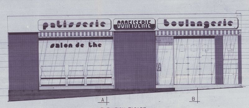 2T587 -  Devanture de la boulangerie Vivion (Frères), 1978. Coll. AMC