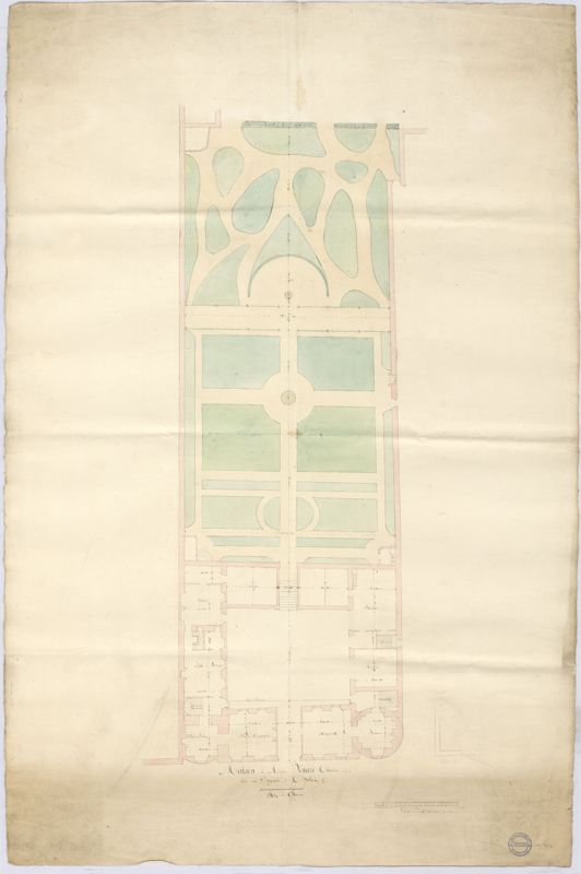 1Fi997 - Dessin de l'architecte Daviau, 1863-1865. Coll. AMC.