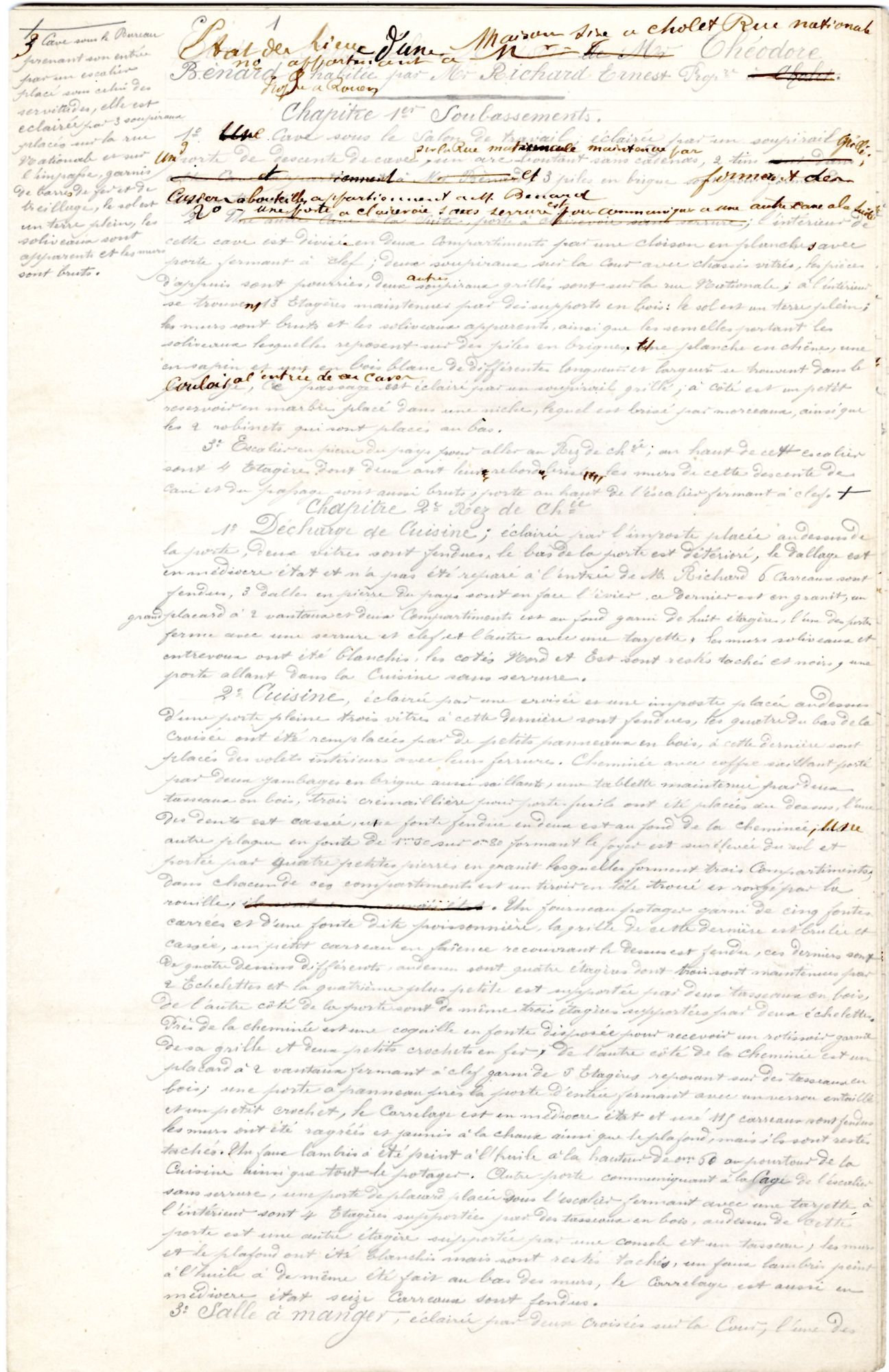 3J1620 - État des lieux, 1863-1865. Coll AMC.