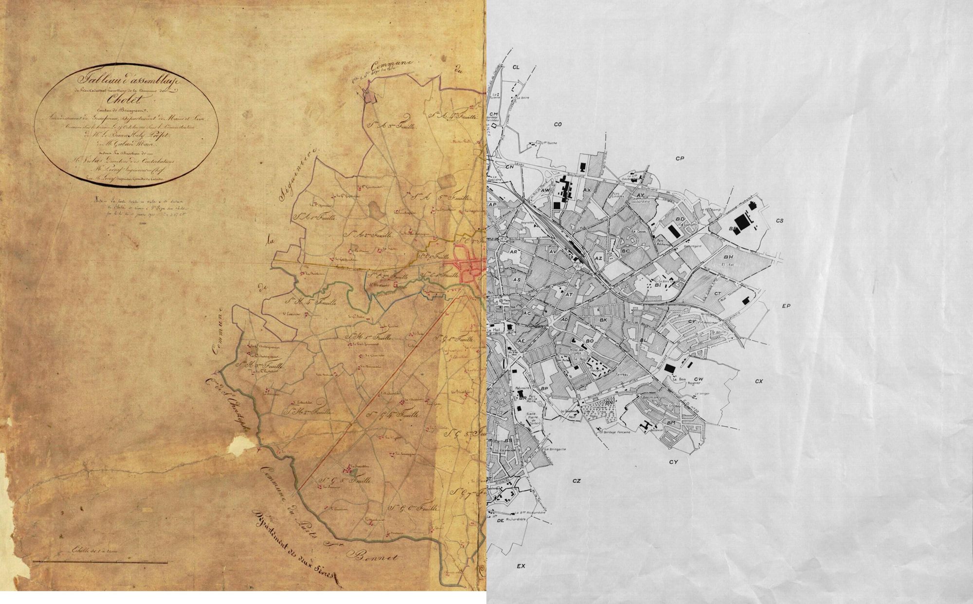 Étape 1 : localiser un bien en 1811 ou en 1970