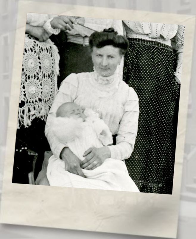 Photographie, baptême, 1912 - Archives municipales de Cholet, 21Fi1549