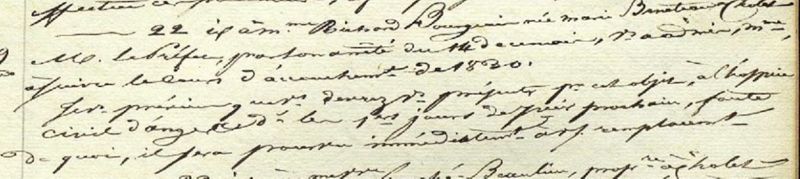 Correspondance du Maire relative à la formation de sage-femme de Marie, 1829 - Archives municipales de Cholet, 2D34