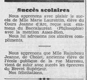 Journal L'Intérêt Public, 1937 - Archives municipales de Cholet, 19Per26